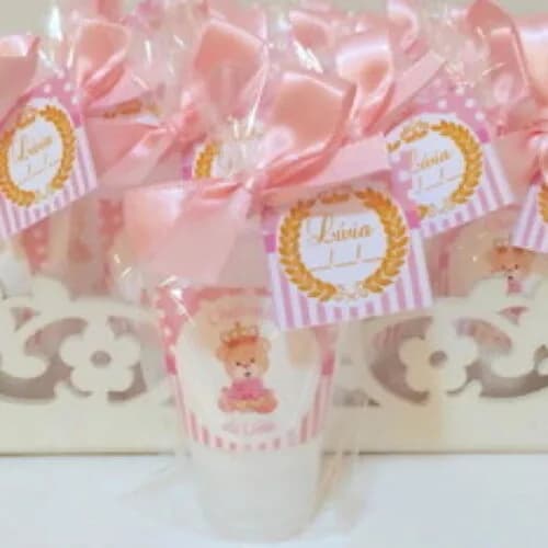 Álcool Gel 70% Ursinha Princesa Lembrancinha Maternidade