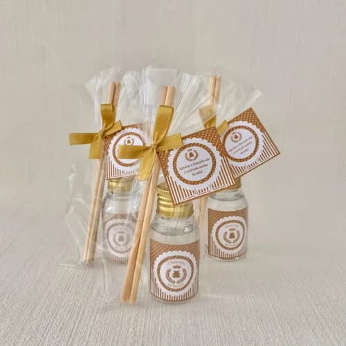 Lembrancinha Nascimento Aromatizador Ursinho Rei Dourado
