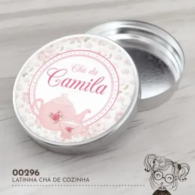 Latinha Adesivada Chá de Cozinha - 00296