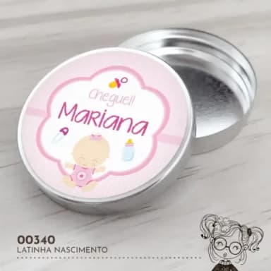 Latinha Adesivada Nascimento - 00340