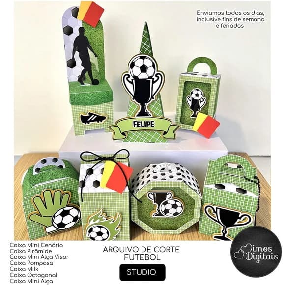 Kit 60 Lembrancinhas Futebol