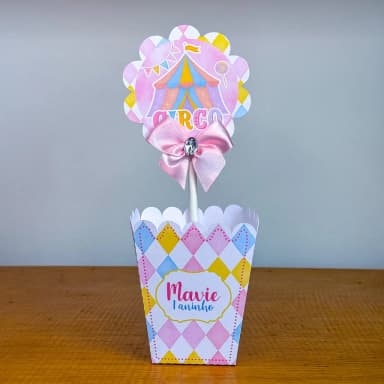 PEGUE E MONTE - Centro de Mesa CIRCO ENCANTADO - Decoração de Festa | Lembrancinhas | Aniversário | Personalizados