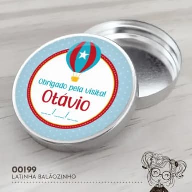 Latinha Adesivada Balãozinho - 00199