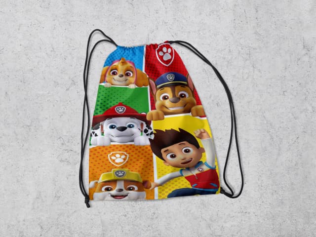 Mochilinha Personalizada para lembrancinhas Patrulha Canina