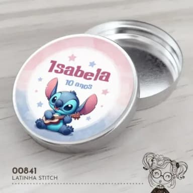 Latinha Adesivada Stitch - 00841