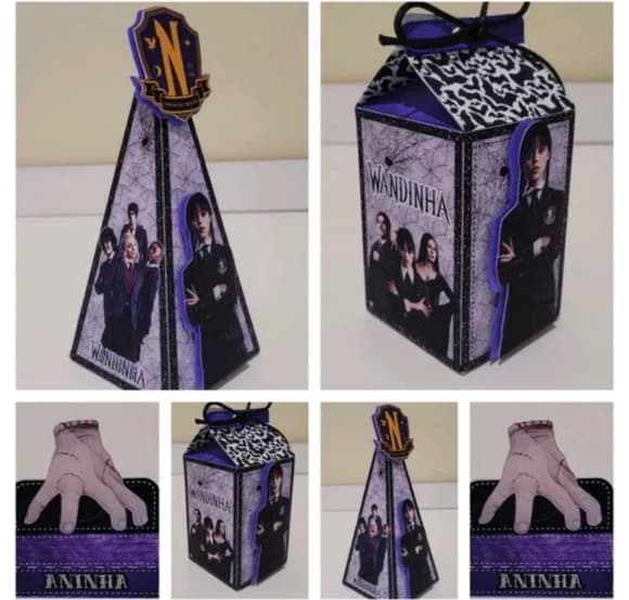 Kit 30 Lembrancinhas Wandinha