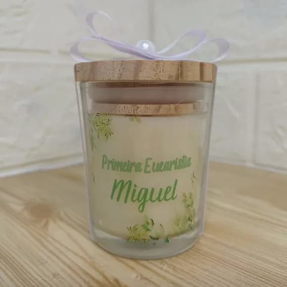 Vela Aromática 60g com Tampa de Madeira
