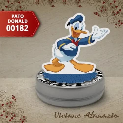 Latinha 3d Pato Donald - 00182