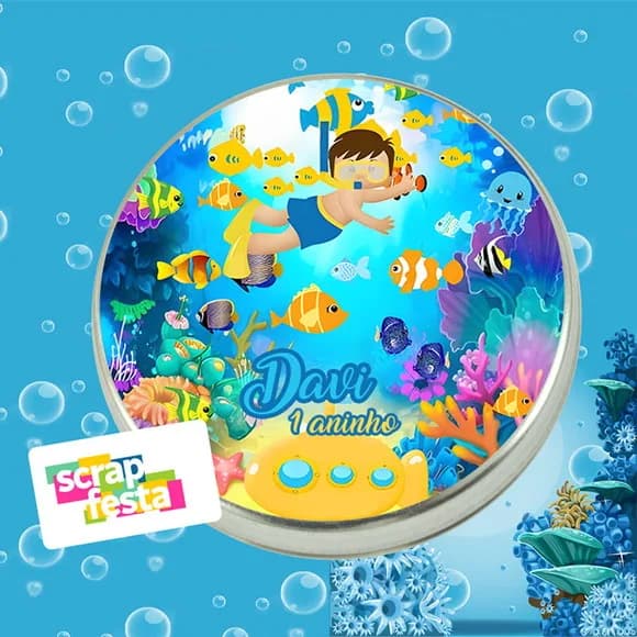Latinhas Personalizadas Fundo do Mar