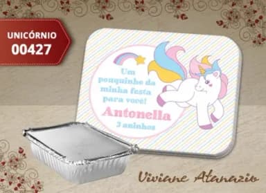 Adesivo Marmitinha Unicórnio - 00427