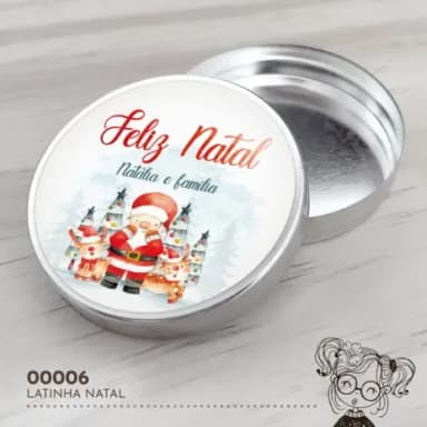 Latinha Adesivada Natal - 00006