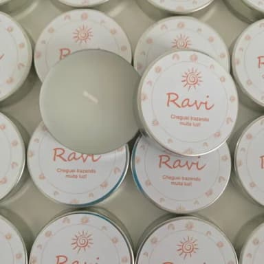 Lembrancinha Maternidade vela aromática Raio de Sol