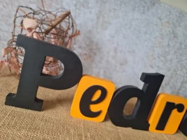 Letras Decorativas Blocos