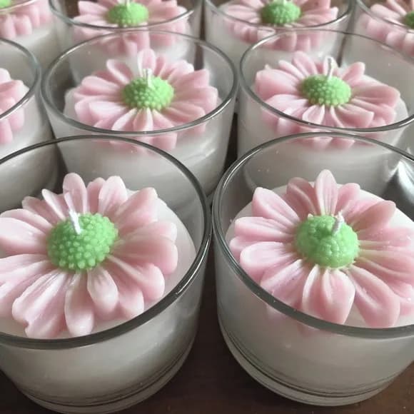 Vela Personalizada com Margarida
