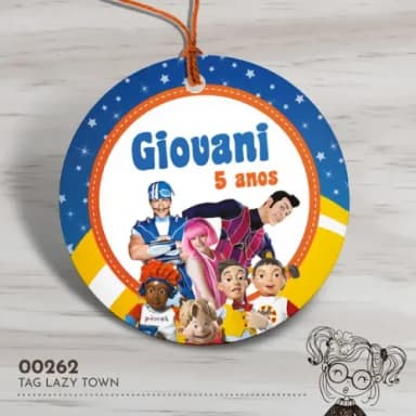 Tag Redonda Lazy Town - 00262