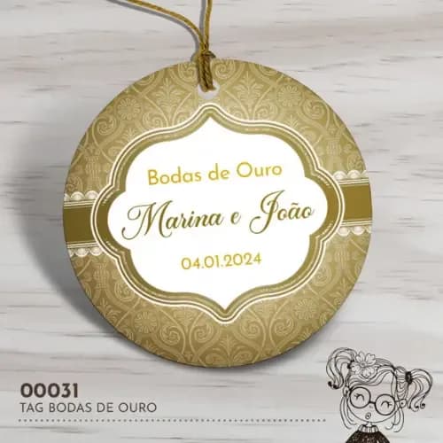 Tag Redonda Bodas de Ouro - 00031