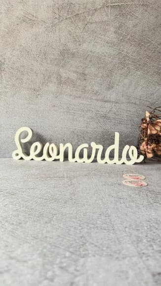 Nomes de mdf Linha Cursiva - Decoração Bebê