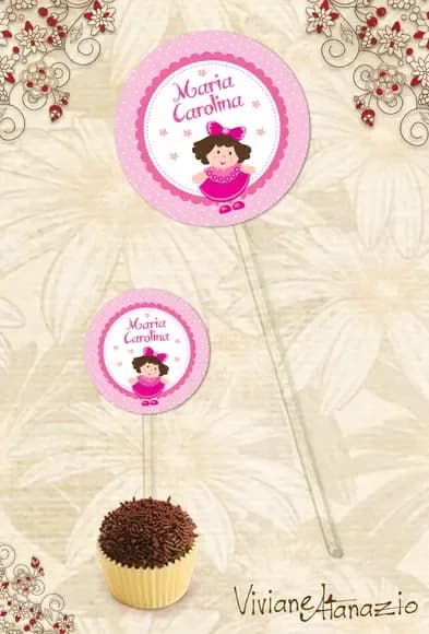 Topper Bonequinha - 00033