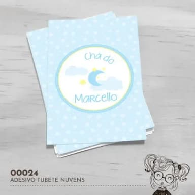 Adesivo Tubete Nuvens - 00024