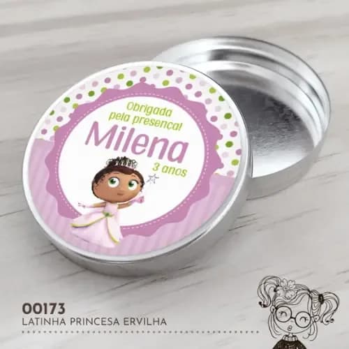 Latinha Adesivada Princesa Ervilha - 00173