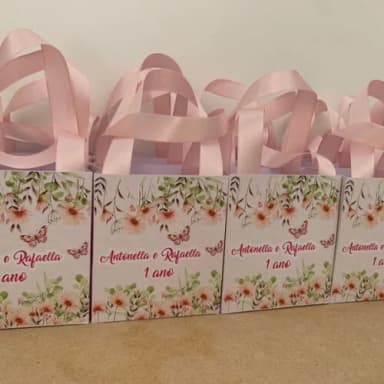 Sacolinha Personalizada Aniversário Jardim Encantado