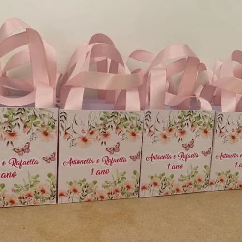 Sacolinha Personalizada Aniversário Jardim Encantado