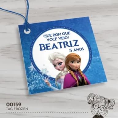 Tag Quadrada Frozen - 00159