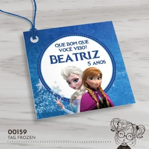 Tag Quadrada Frozen - 00159