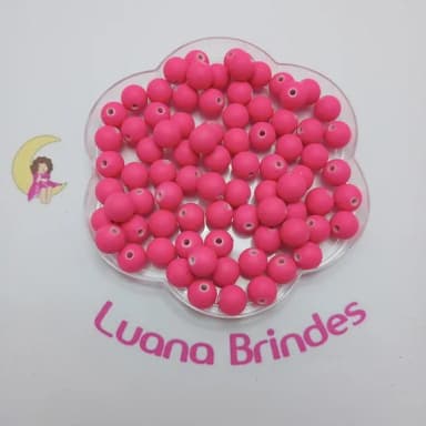 Bolinha Emborrachada Pink 10mm Pct 100 Unidades