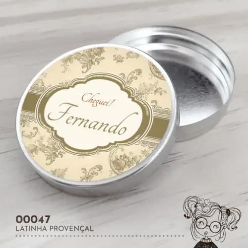 Latinha Adesivada Provençal - 00047